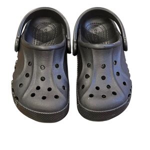 CROCS, Like New, Kids Black Sandals, Size 9